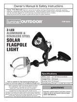 Harbor Freight Tools Solar LED Flagpole Light Owner's manual