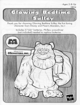 Hasbro Monsters Inc Glowing Bedtime Sulley User manual