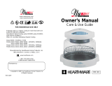 Hearthware Nuwave 20008 Owner's manual