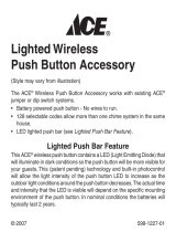 ACE Lighted Wireless Push Button Accessory 598-1227-01 User manual