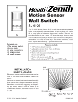 Heath Zenith Motion Sensor Wall Switch SL-6105 User manual