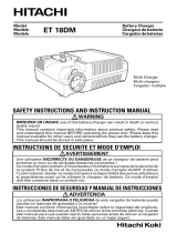 Hitachi ET 18DM User manual