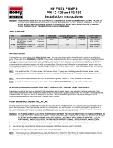 Holley 12-125 User manual