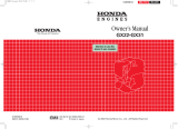Honda GX31 Owner's manual