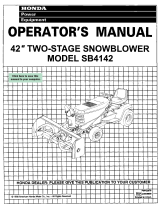 Honda SB4142 User manual