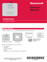 Honeywell CT33 User manual