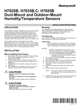 Honeywell H7625B User manual