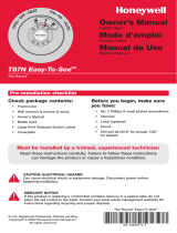 Honeywell T87F User manual