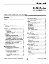 Honeywell XL 800 SERIES User manual