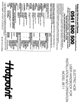 Hotpoint BE11 User manual