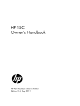 HP 15c Scientific Calculator User manual