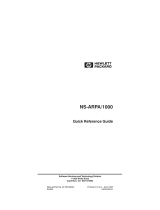 HP NSARPA/1000 User manual