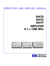 HP 8447E User manual
