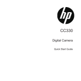 HP CC330 Digital Camera Quick start guide