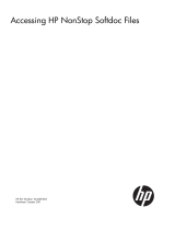 HP Integrity NonStop Softdocs User guide