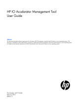 HP IO Accelerator for BladeSystem c-Class User manual