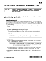 HP (Hewlett-Packard) LP 1000r User manual