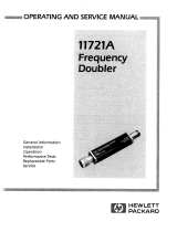 HP 11721A User manual