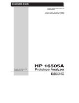 HP 16505A User manual