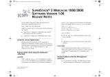 3com SuperStack 3 WEBCACHE 1000 Release Notes