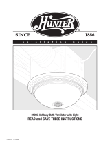 Hunter Fan 81003 User manual