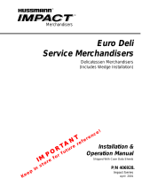 Hussmann Euro Deli Service Merchandisers P/N 406928 User manual