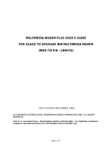 IBM MULTIMEDIA MODEM PLUS 715 User manual