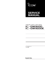 ICOM IC-GM1600 User manual