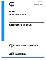 Ingersoll-Rand 7792-A User manual