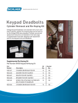 Schlage Cylinder Removal and Re-Keying Kit BE365 User manual