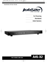 JobSite Systems A45-X2 User manual