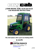 John Deere Products & Services Cab A-11170 User manual