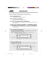 JVC KD-SH55 Supplementary Manual