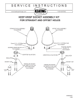 Keating Of Chicago Krisp Socket Assembly Kit For Straight and Offset Holes User manual