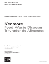 Kenmore 3/4 Horsepower Deluxe Disposer - Dark Gray Owner's manual