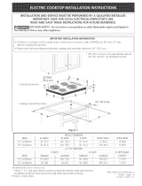 Kenmore 30'' Electric Cooktop 4120 Installation guide