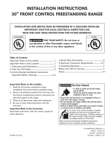 Kenmore Pro 92583 Installation guide