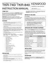 Kenwood TKR-740 User manual