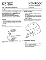 Kenwood MC-60A User manual