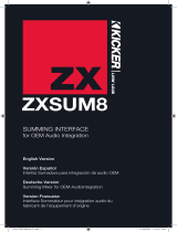 Kicker ZXSUM8 User manual