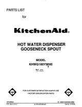 KitchenAid KHWG160YWHO User manual