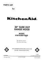 KitchenAid KWVU205YBAO User manual