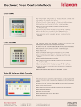 Klaxon CMC500 MMI User manual