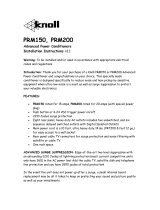 Knoll Systems PRM200 User manual