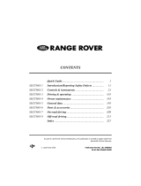 Land Rover 2002 Range Rover User manual
