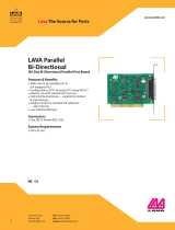 Lava Computer ISA Bus Bi-Directional Parallel Port Board User manual