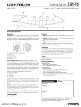 Lightolier EG1-13 User manual
