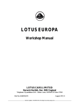 Lotus Europa A046T0327Z User manual