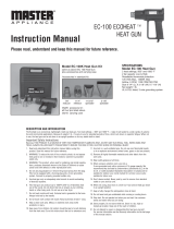 Master Appliance 100-K User manual
