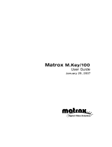 Matrox Electronic Systems M.Key/100 User manual